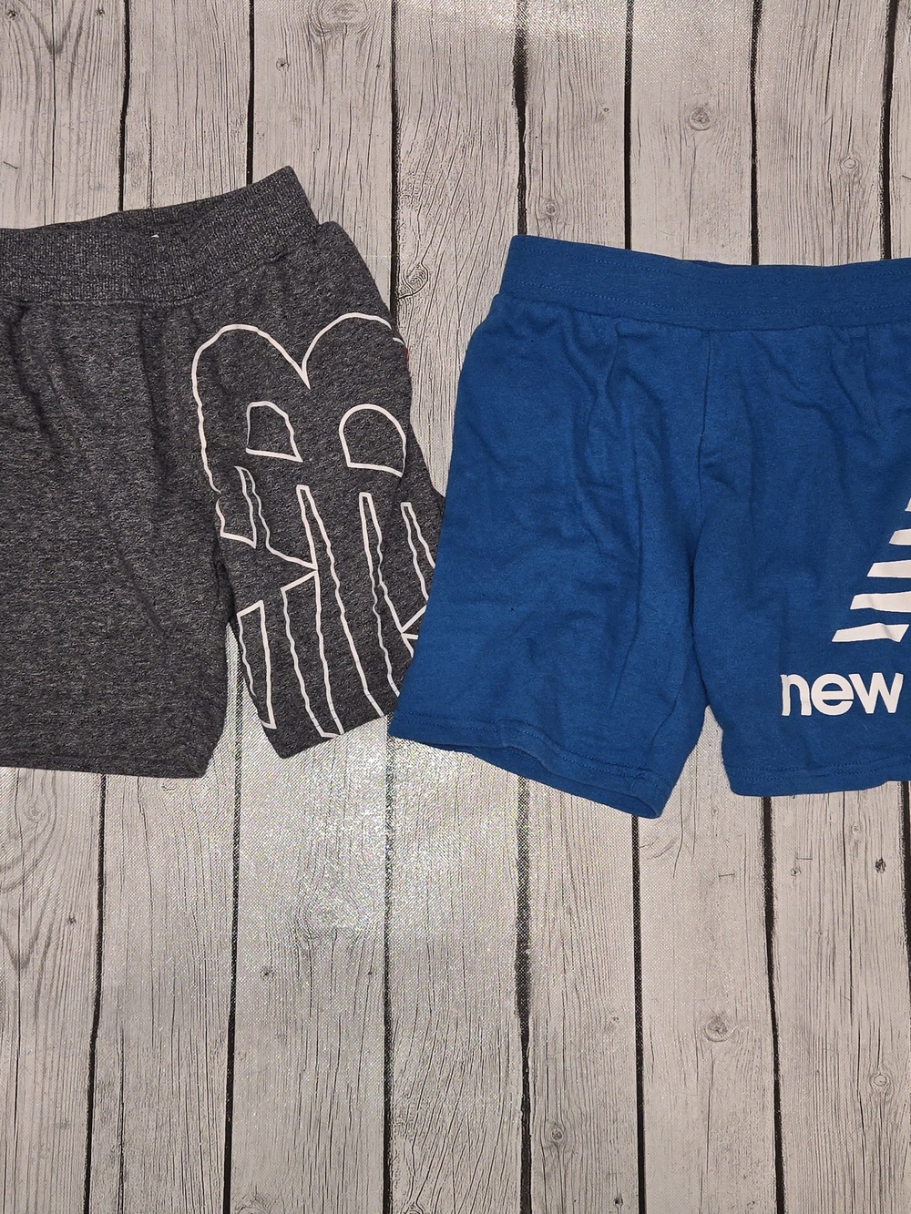 New Balance Boys' Logo Shorts Set - Royal Blue & Dark Gray Small
